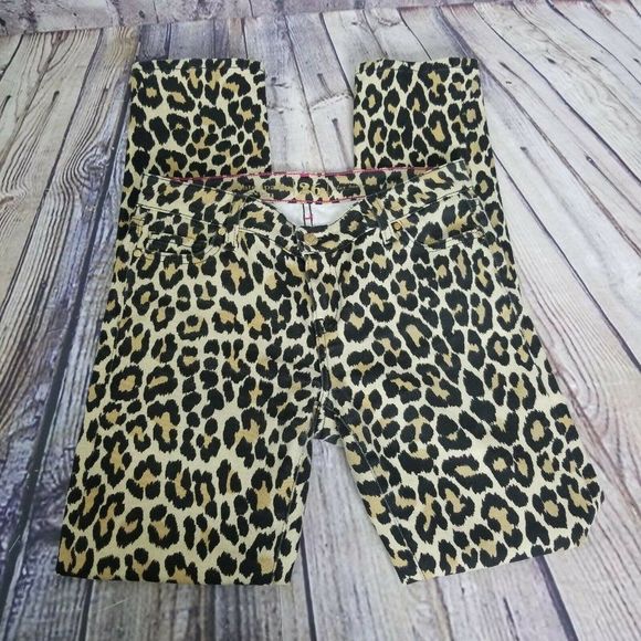 Kate Spade Womens 26 Leopard Perry Street Animal Print Denim Skinny Jeans‎ - Picture 4 of 11